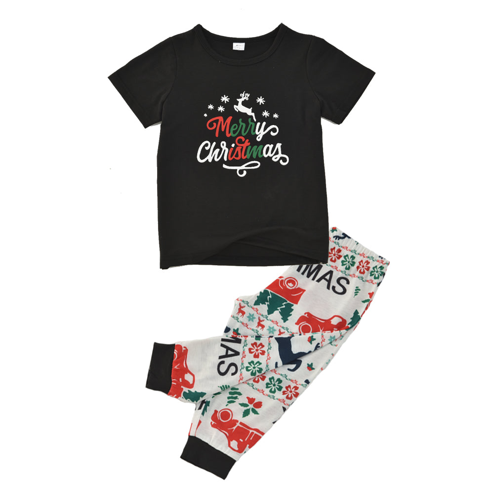 Merry Christmas Printed Family Matching Pajamas Set