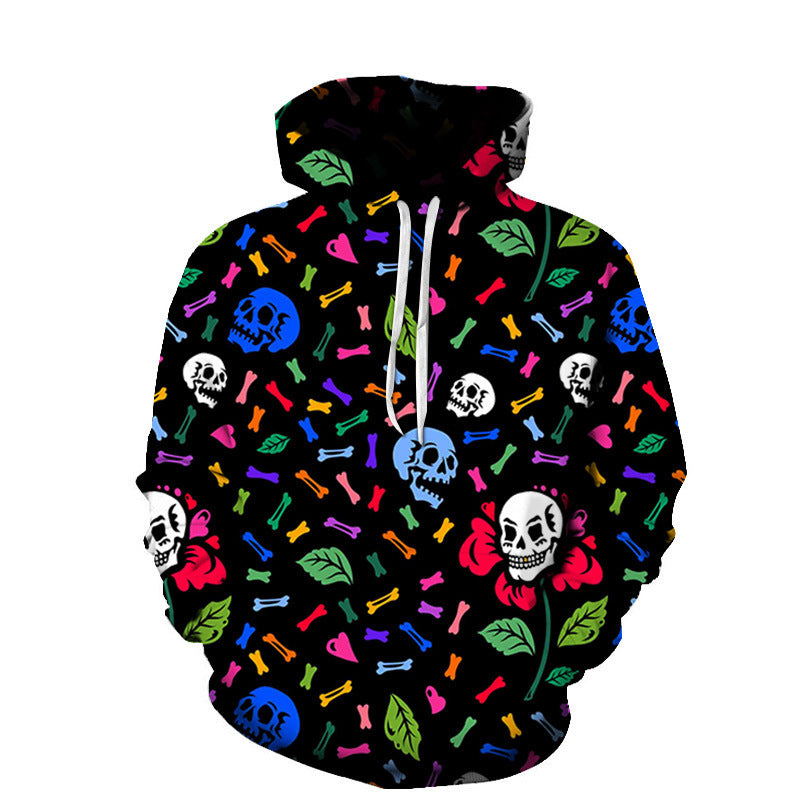 Collection de sweats à capuche classiques et élégants imprimés en 3D Skull