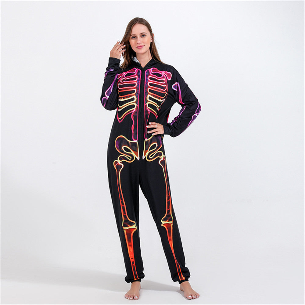 Strahlendes Halloween-Familien-Matching-Hoodie-Jumpsuit-Set