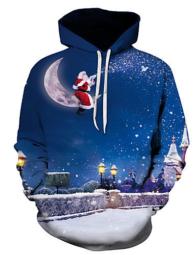 Bedruckte 3D-Hoodie-Kollektion mit Weihnachtsmotiv