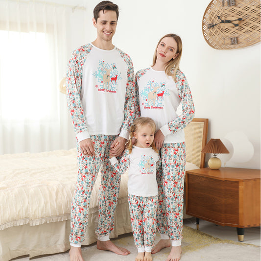 Weihnachts-Tiny-Designs bedrucktes passendes Familien-Pyjama-Set