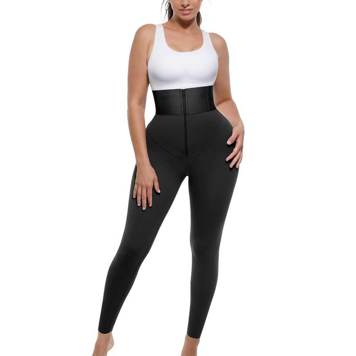 High Rise Compression Leggings With Supportive Fit For Women