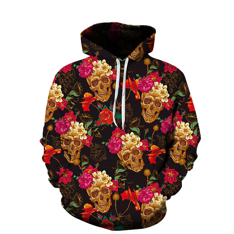 Collection de sweats à capuche classiques et élégants imprimés en 3D Skull