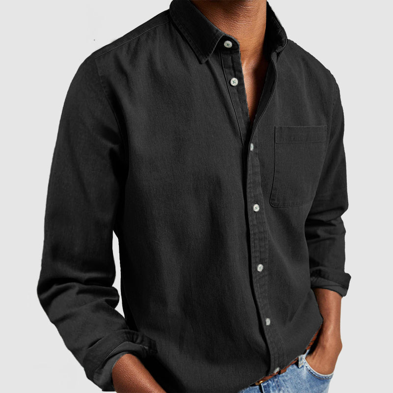 Classic Long Sleeve Button Up Shirt