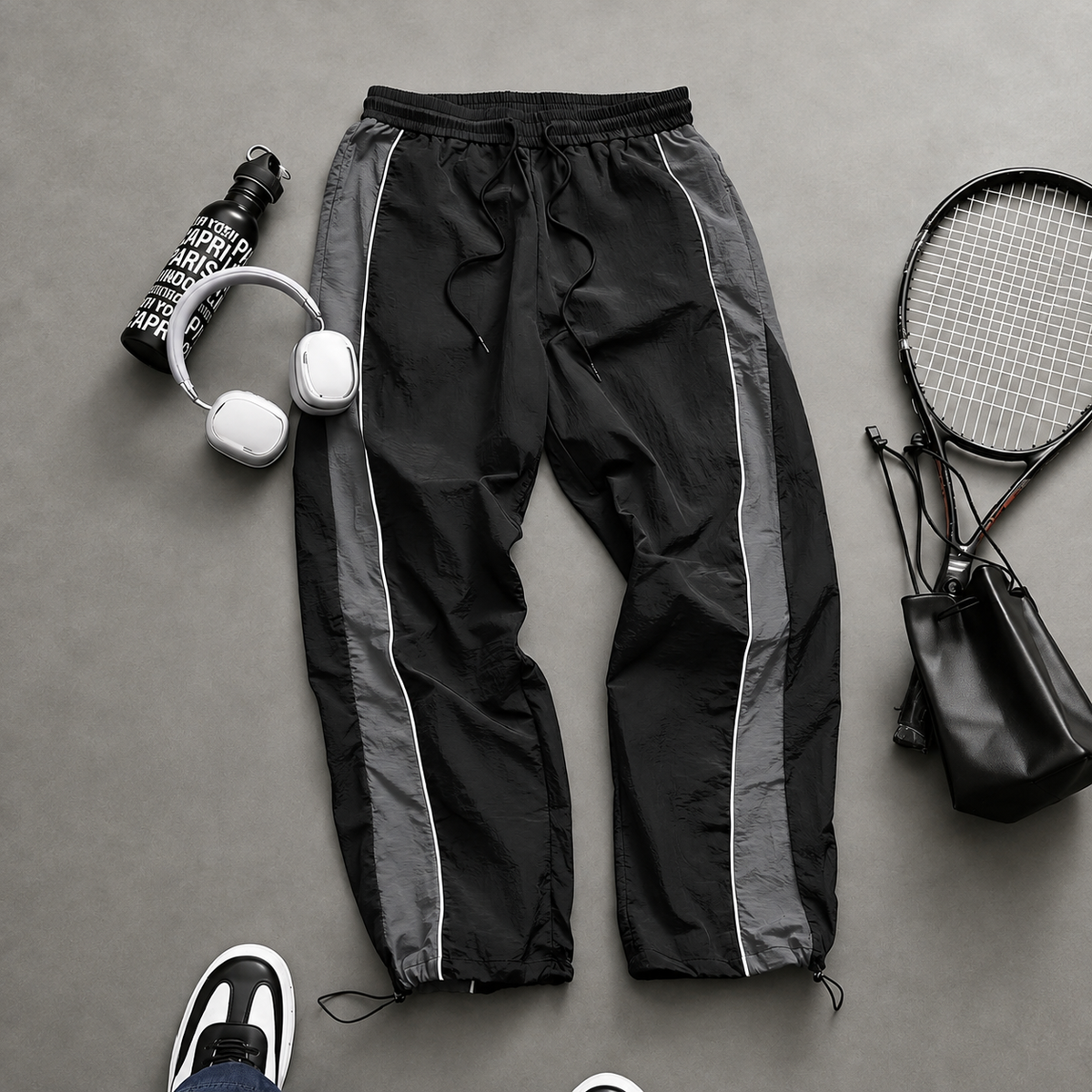 Casual Loose Jogger Pants With Drawstring For Men