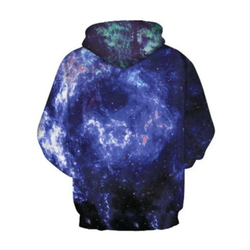 Sweat à capuche imprimé numérique Galaxy Fog 3D