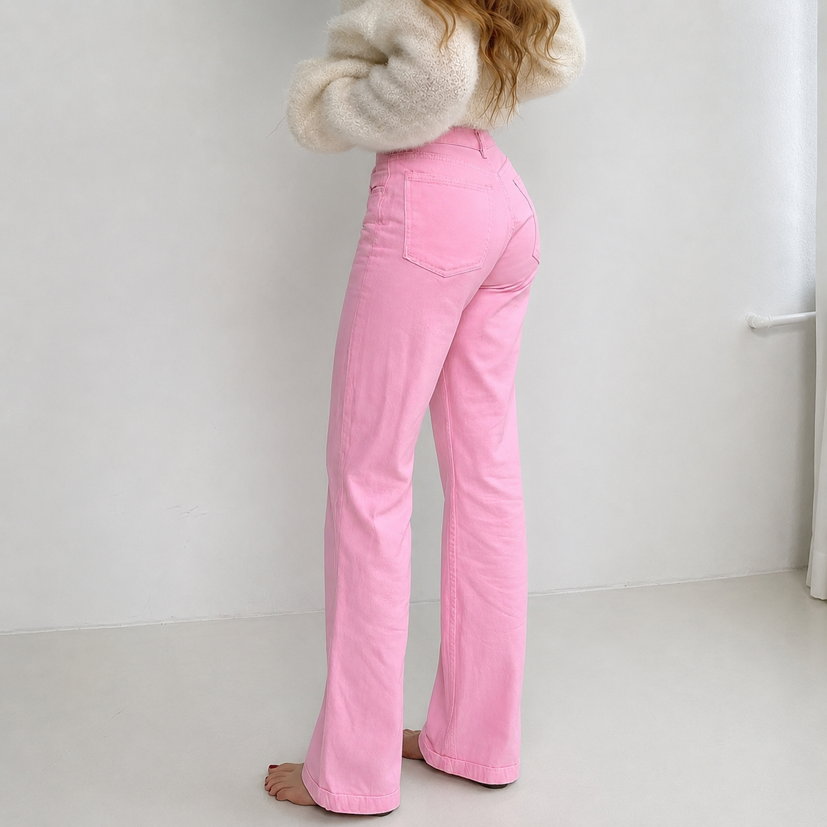 Slim Fit Casual Versatile Style Jeans For Women