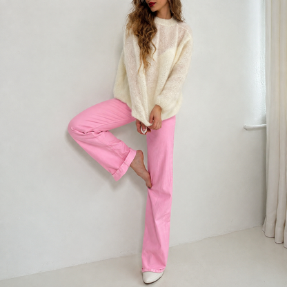 Slim Fit Casual Versatile Style Jeans For Women