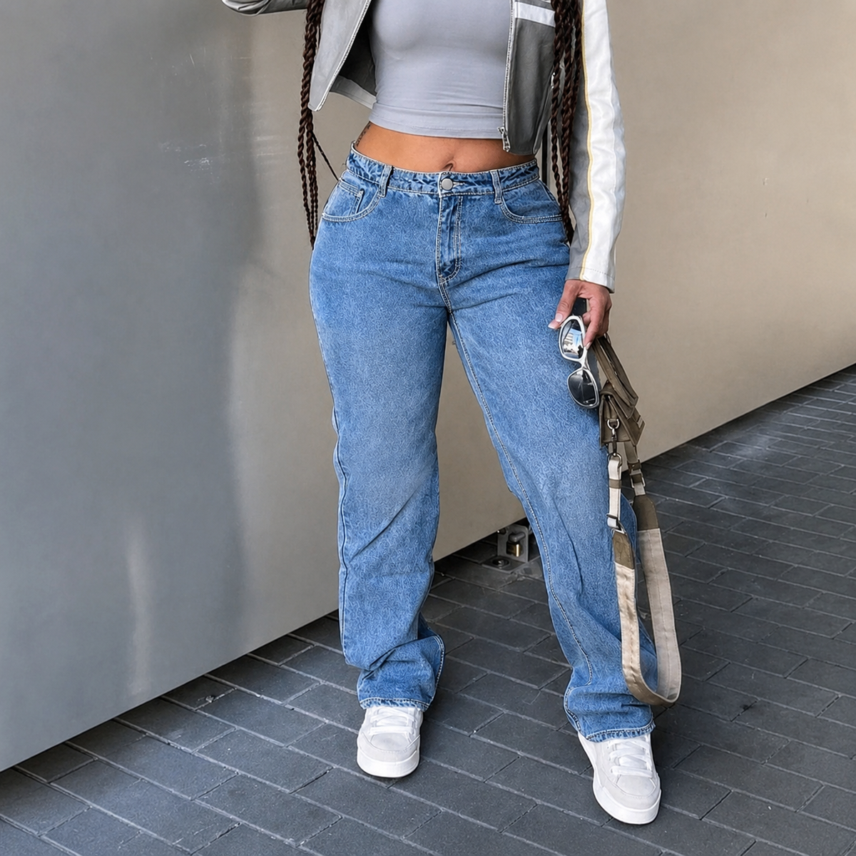 Slim Fit Casual Versatile Style Jeans For Women