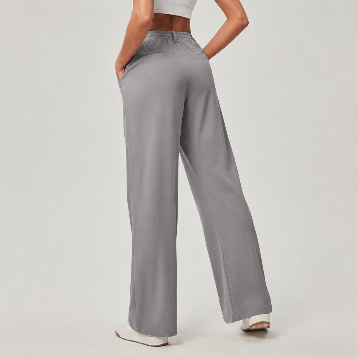 Casual Wide Oversized Stretchy Pants For Women