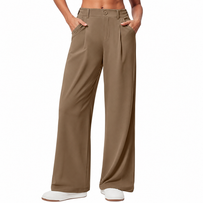 Casual Wide Oversized Stretchy Pants For Women