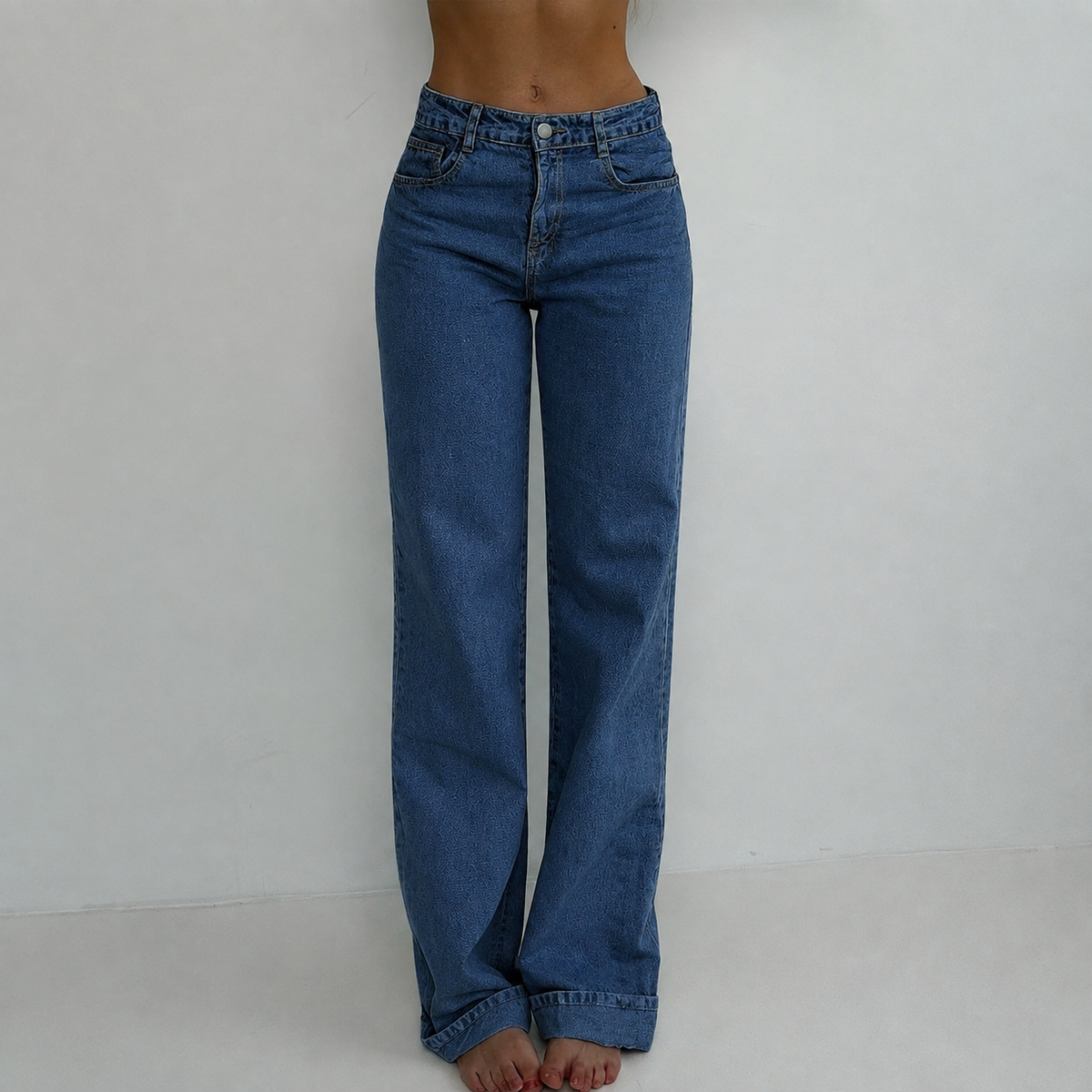Slim Fit Casual Versatile Style Jeans For Women