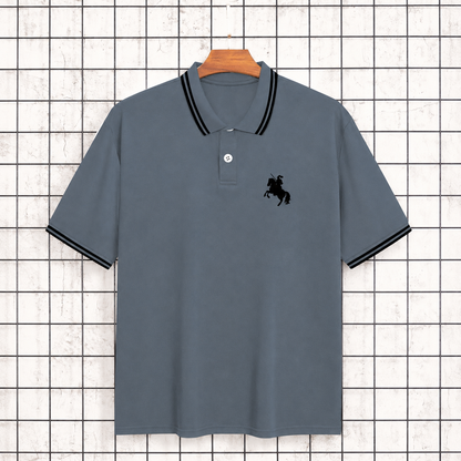 Regular Fit Short Sleeve Casual Polo Shirt For Men