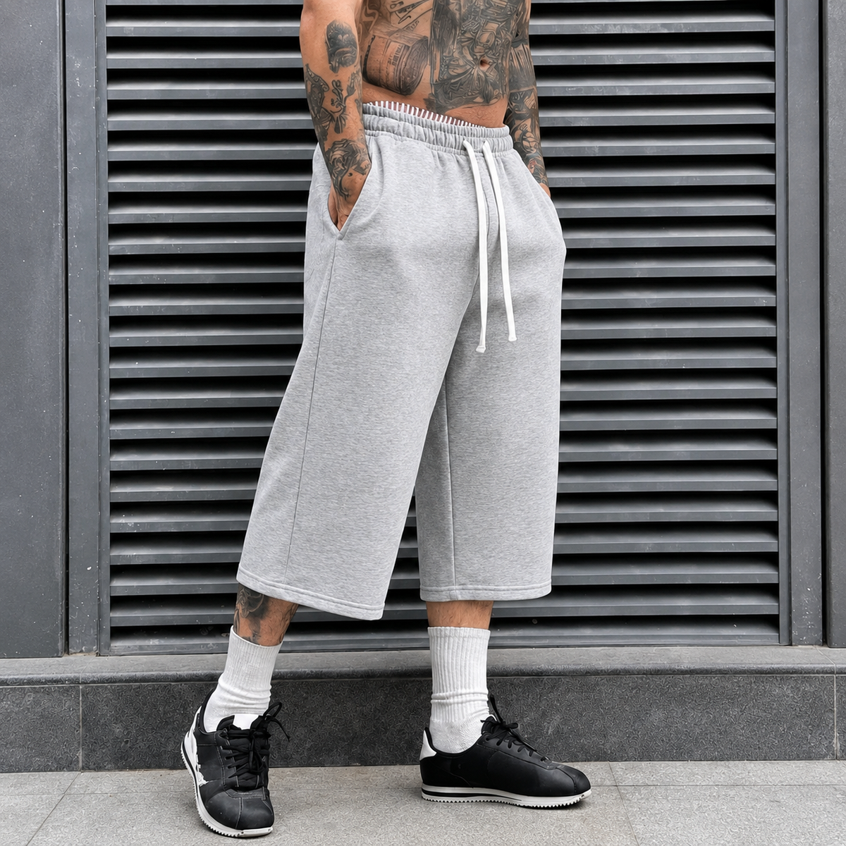 Loose Fit Casual Sports Wide Pants For Men