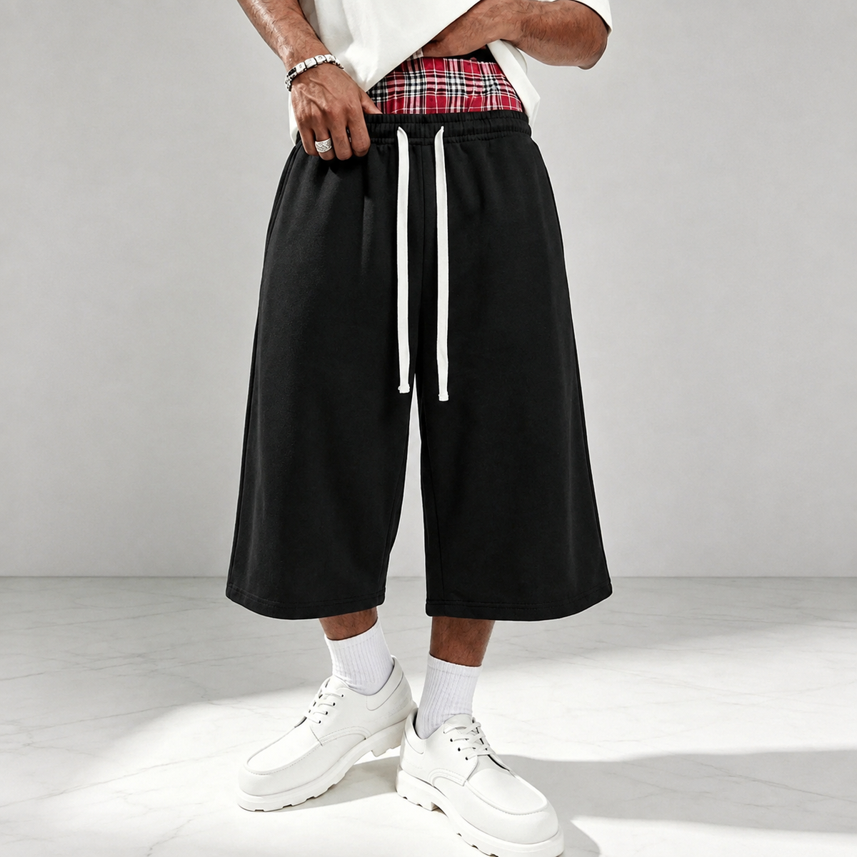 Loose Fit Casual Sports Wide Pants For Men