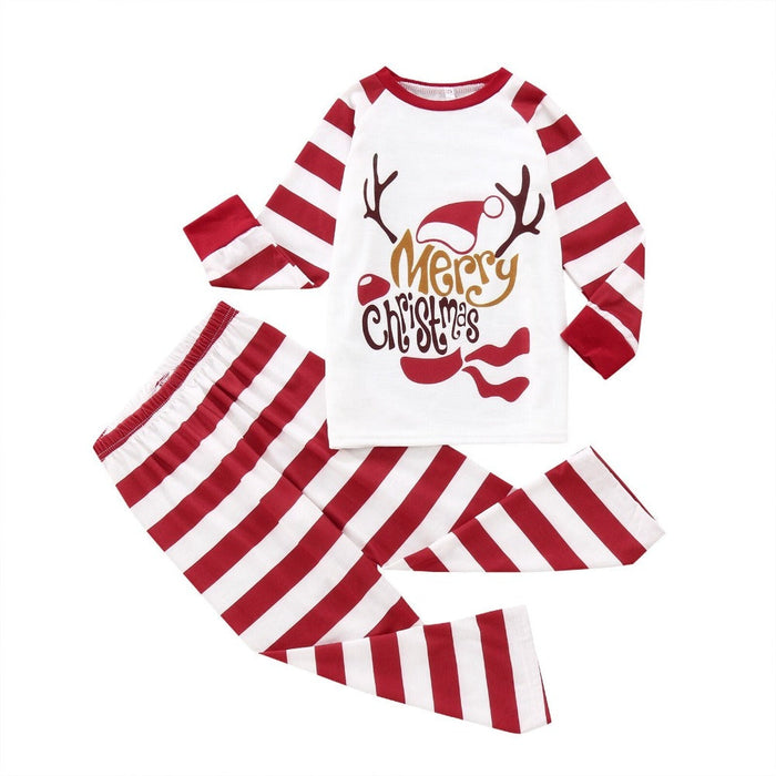 Das festliche Candy Cane-Familienpyjama-Set