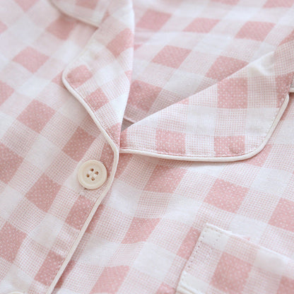 Cozy Long Sleeve Plaid Pajama Set