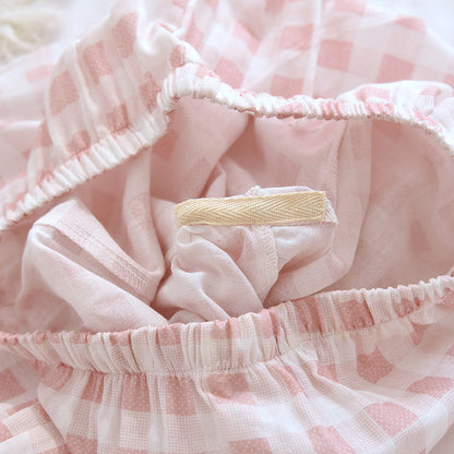 Cozy Long Sleeve Plaid Pajama Set