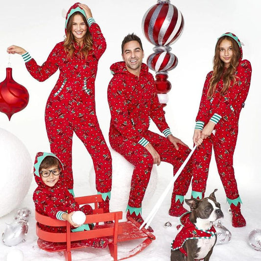 Festive Xmas Pajamas Set Family Matching