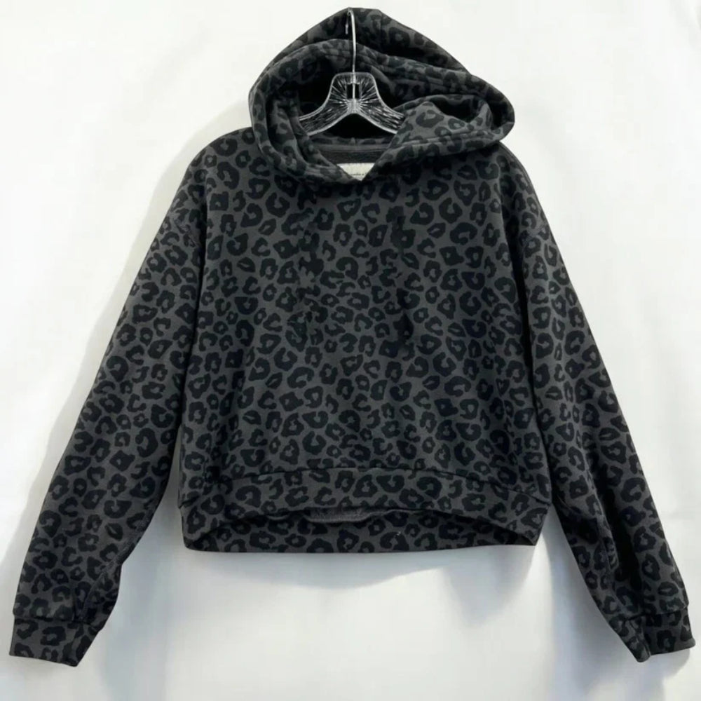 Printed Pullover Hoodie With Kangaroo Pocket