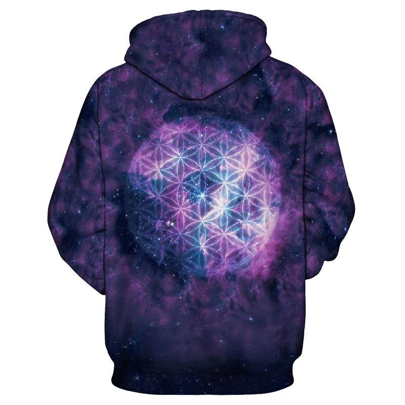 Focused Mandala Lässiger 3D-gedruckter Kapuzenpullover