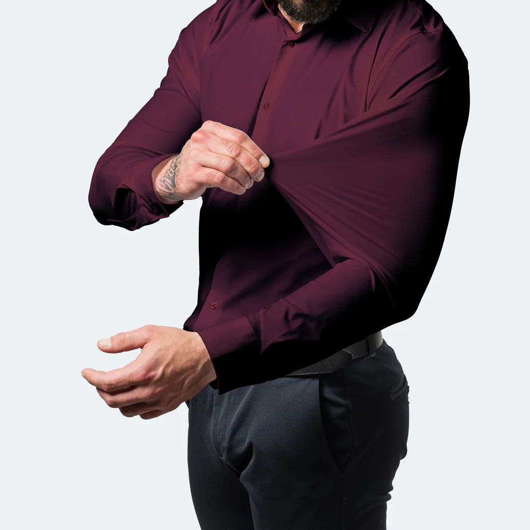 4 Way Stretch Non Iron Business Casual Performance Dress Shirt