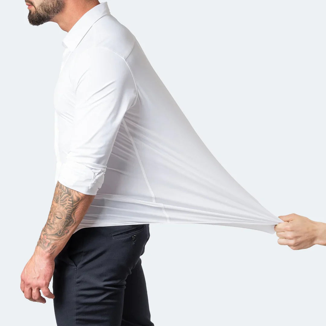 4 Way Stretch Non Iron Business Casual Performance Dress Shirt