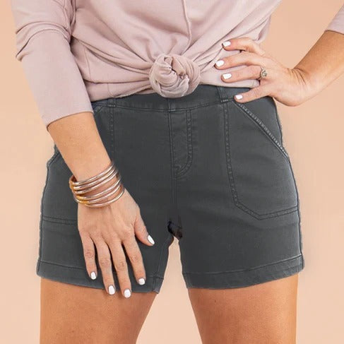 Women's Stretch Twill Shorts-My Comfy Blouse