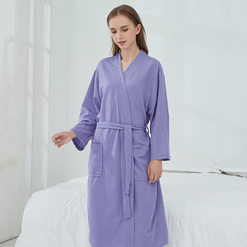 Sauna Thin Long Bathrobe