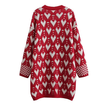 Christmas Casual Long Pattern Printed Sweater