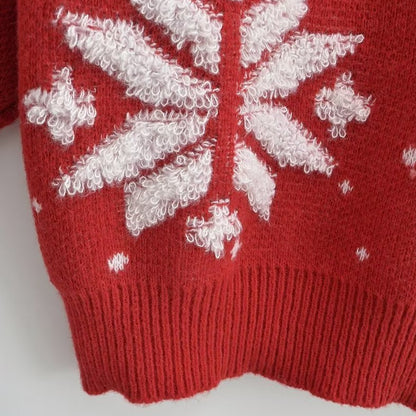 Christmas Giant Tree Snowflake Knitted Thick Sweater