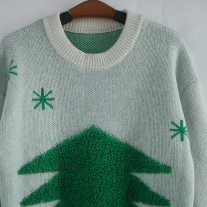 Snowflake Jacquard Pullover Sweater