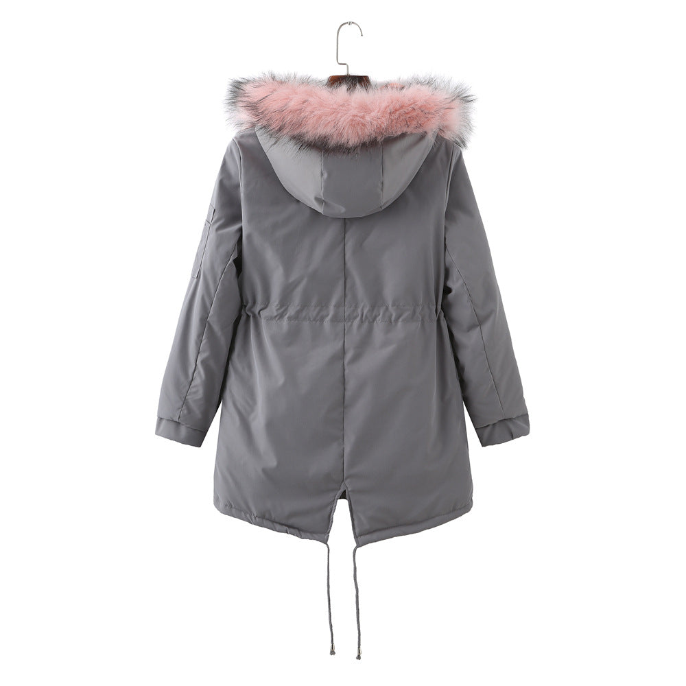 Winter Fleece Lined Thick Padded Coat Parkas