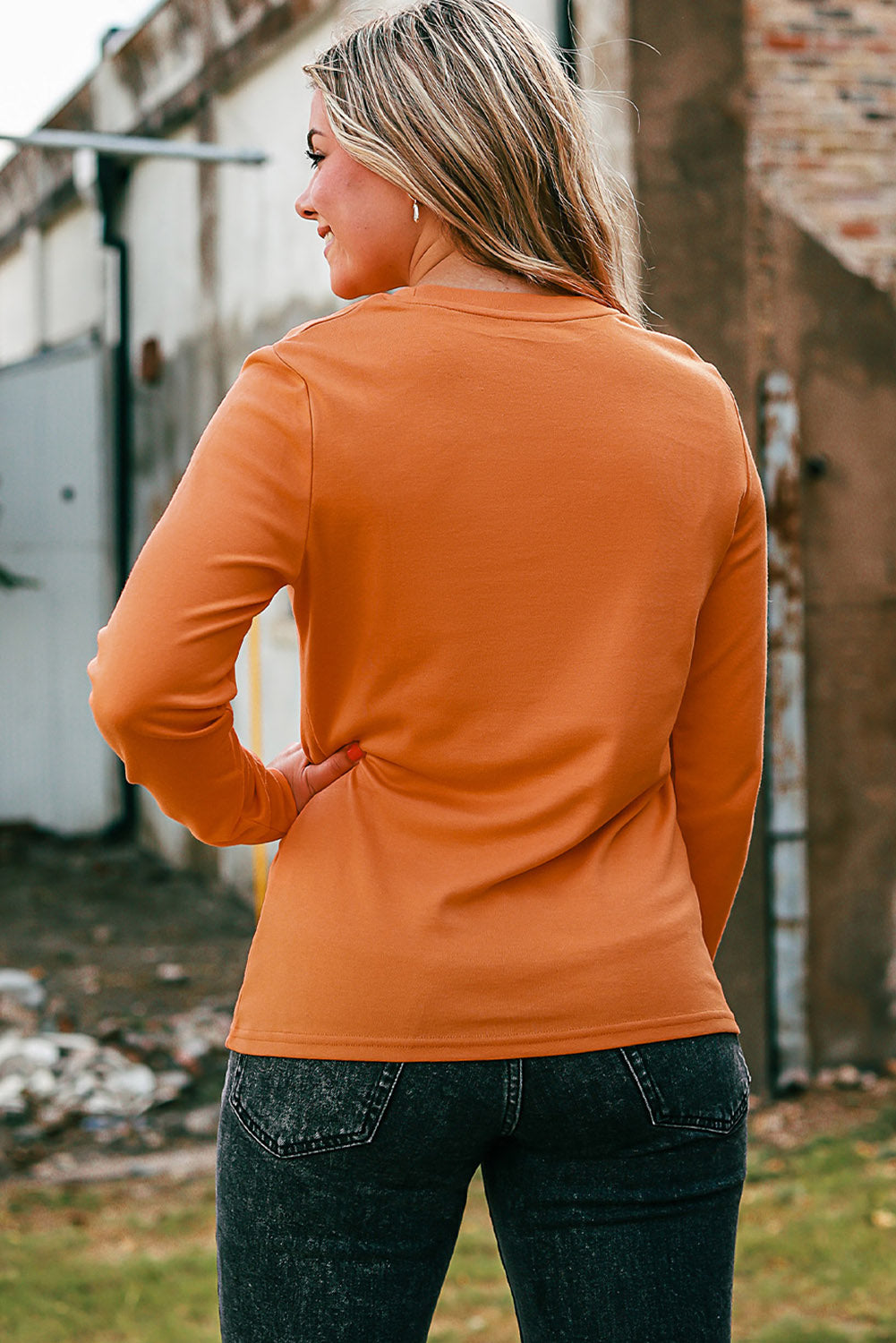 L'AUTOMNE EST DANS L'AIR Sweat-shirt imprimé graphique