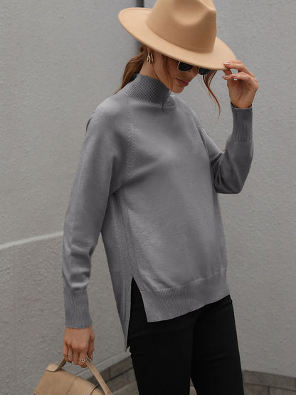 Effortless Style Plain Loose Sweater