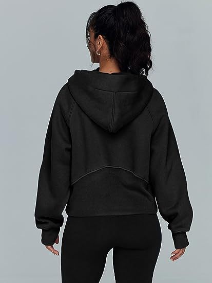 Casual Half Zipper Velvet Sweatshirt Hoodie