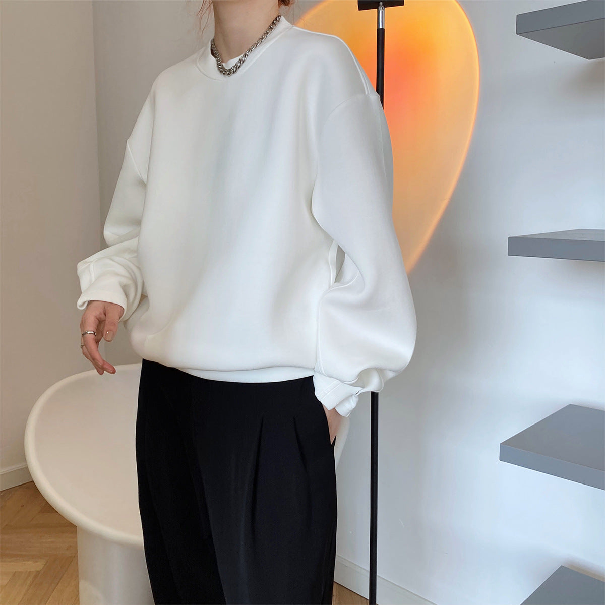 Thin Loose Idle Air Layer Sweatshirt