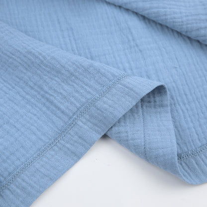 Casual Double Layer Short Cardigan Bathrobe