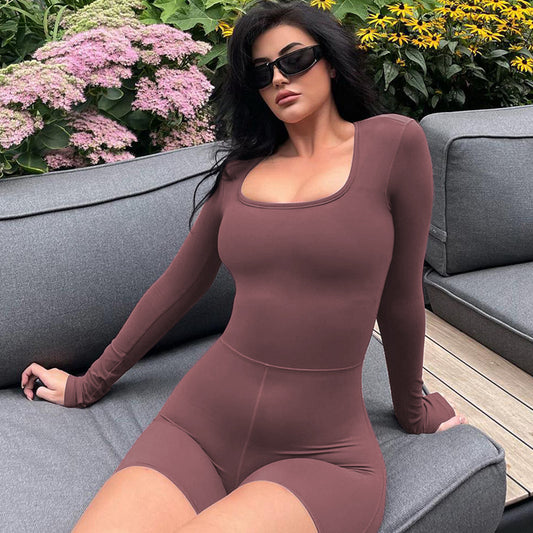 Long Sleeve Sport Yoga Romper