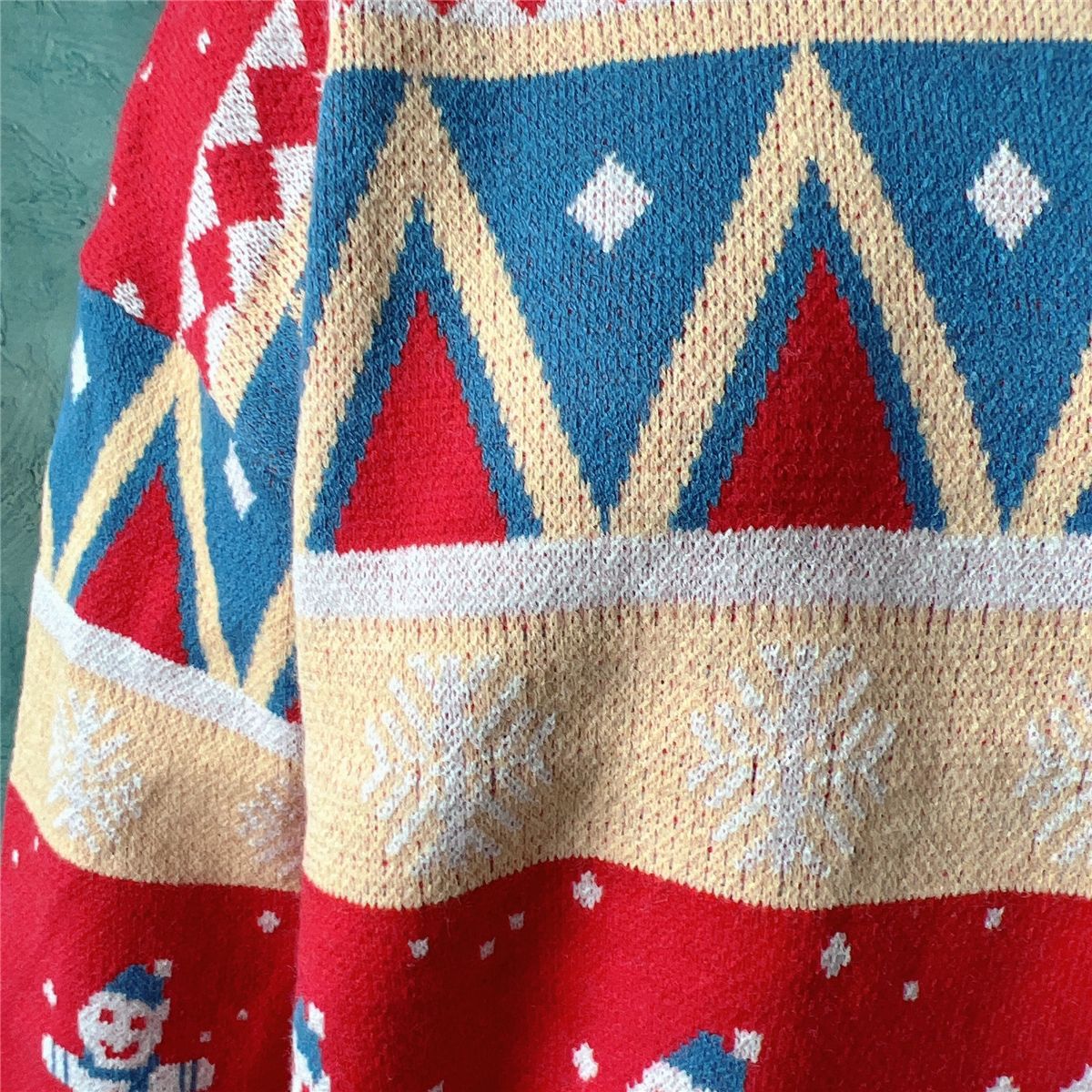 Christmas Casual Snowman Knitted Designed Pullover Sweater