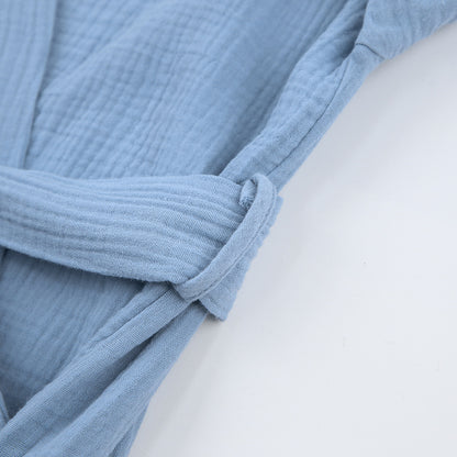 Casual Double Layer Short Cardigan Bathrobe