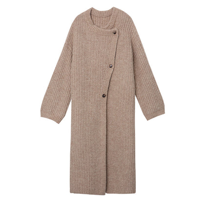 Long Thick Knitted Cardigan Baggy Coat