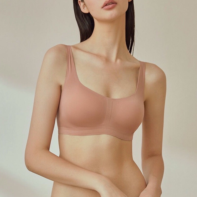 Seamless Thin Soft Support Square Collar Bra