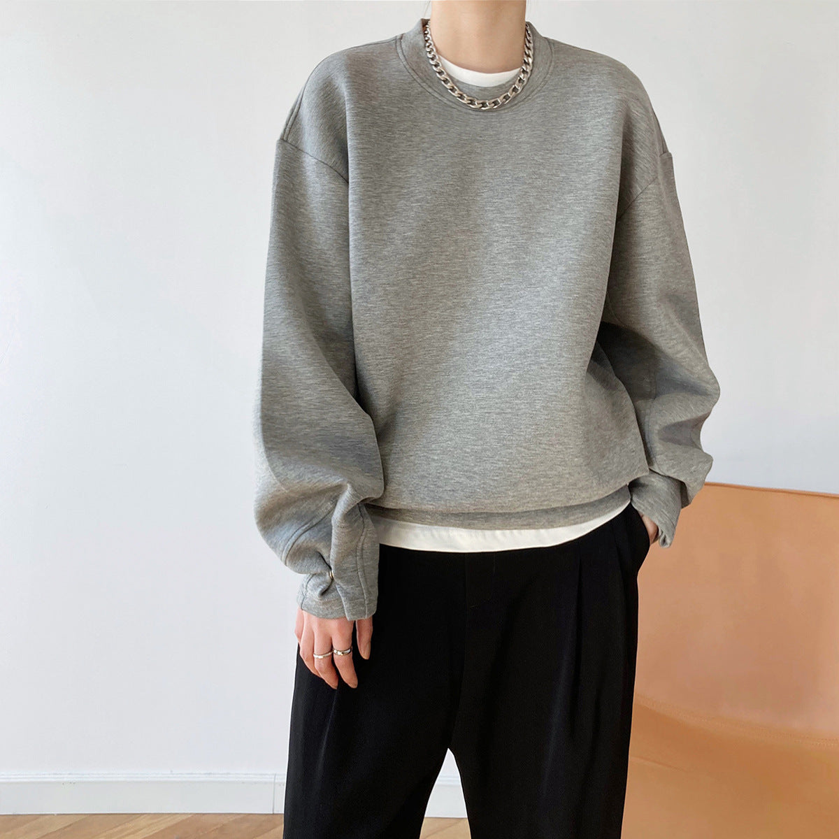 Thin Loose Idle Air Layer Sweatshirt