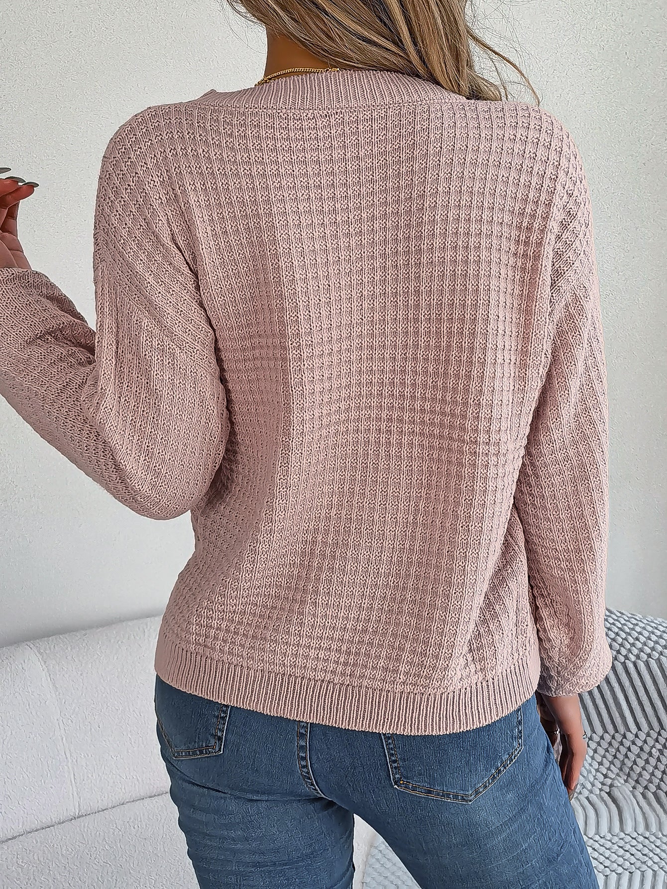 Winter Twist Lantern Casual Pullover Sweater