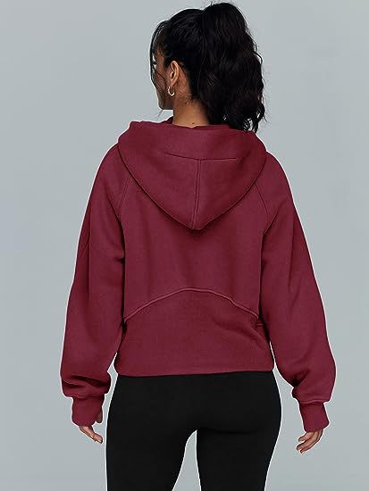 Casual Half Zipper Velvet Sweatshirt Hoodie