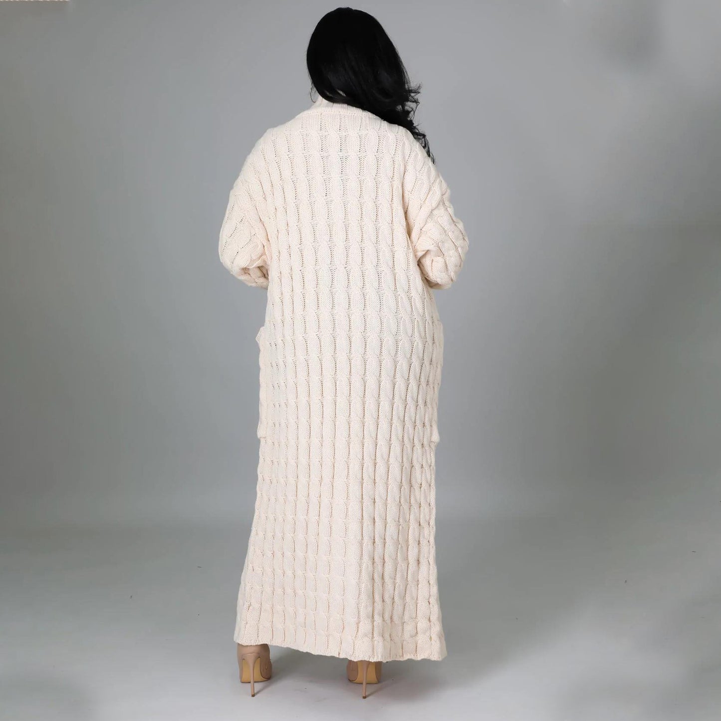 Elegant Winter Long Cardigan Sweater