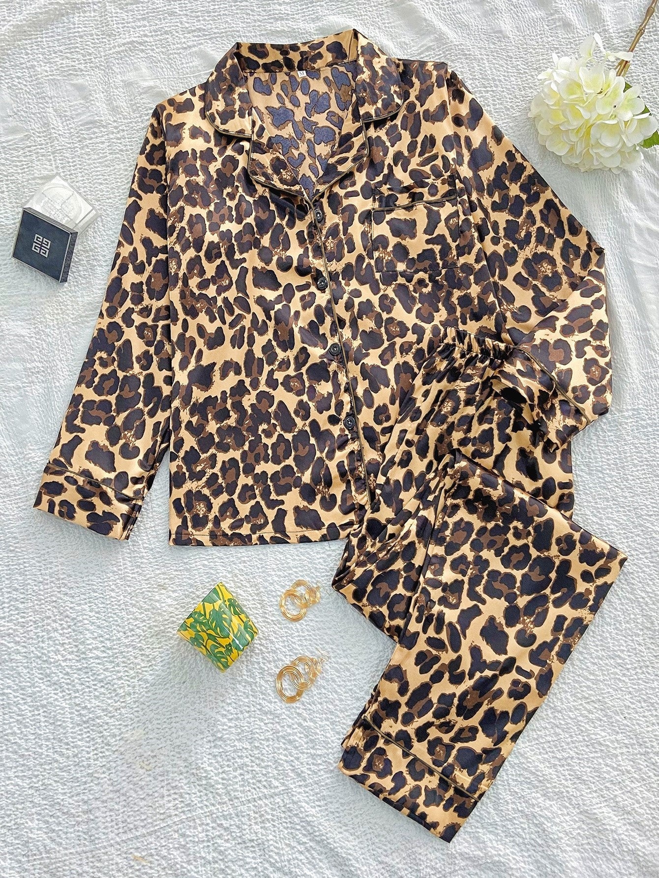 Long Sleeve Home Wear Pajamas Suit