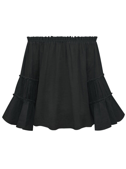 Haut chemisier élégant à manches évasées