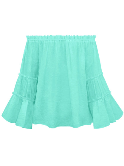 Haut chemisier élégant à manches évasées